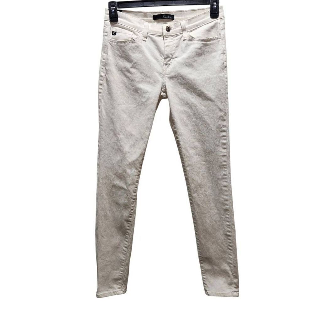 KANCAN Skinny Ankle Jeans Denim Stretch Low Rise Womens White Size 28
